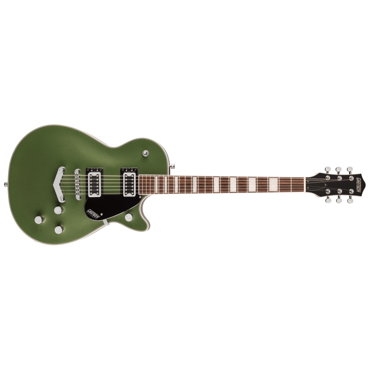 Gretsch G 5220 / G5220 Electromatic Jet BT Single-Cut with V-Stoptail, Laurel Fingerboard, Olive Metallic Solid Body Elektrische Gitaar