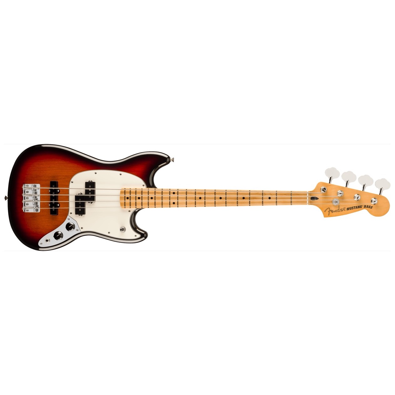 Fender Player II Mustang Bass PJ, Maple Fingerboard, 3-Color Sunburst Elektrische Basgitaar SUPERPRIJS!