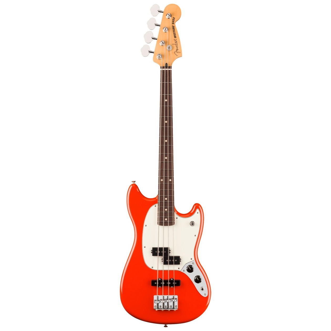 Fender Player II Mustang Bass PJ, Rosewood Fingerboard, Coral Red Elektrische Basgitaar SUPERPRIJS!