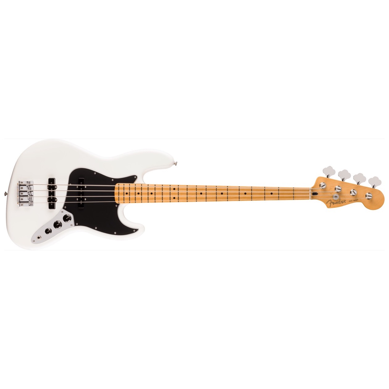 Fender Player II Jazz Bass, Maple Fingerboard, Polar White Elektrische Basgitaar SUPERPRIJS!