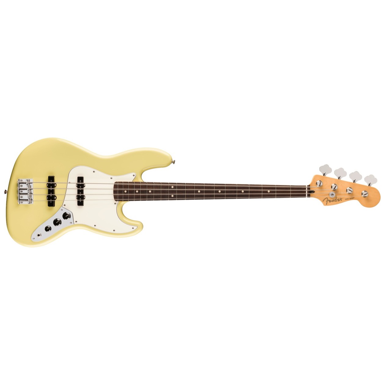 Fender Player II Jazz Bass, Rosewood Fingerboard, Hialeah Yellow Elektrische Basgitaar SUPERPRIJS!