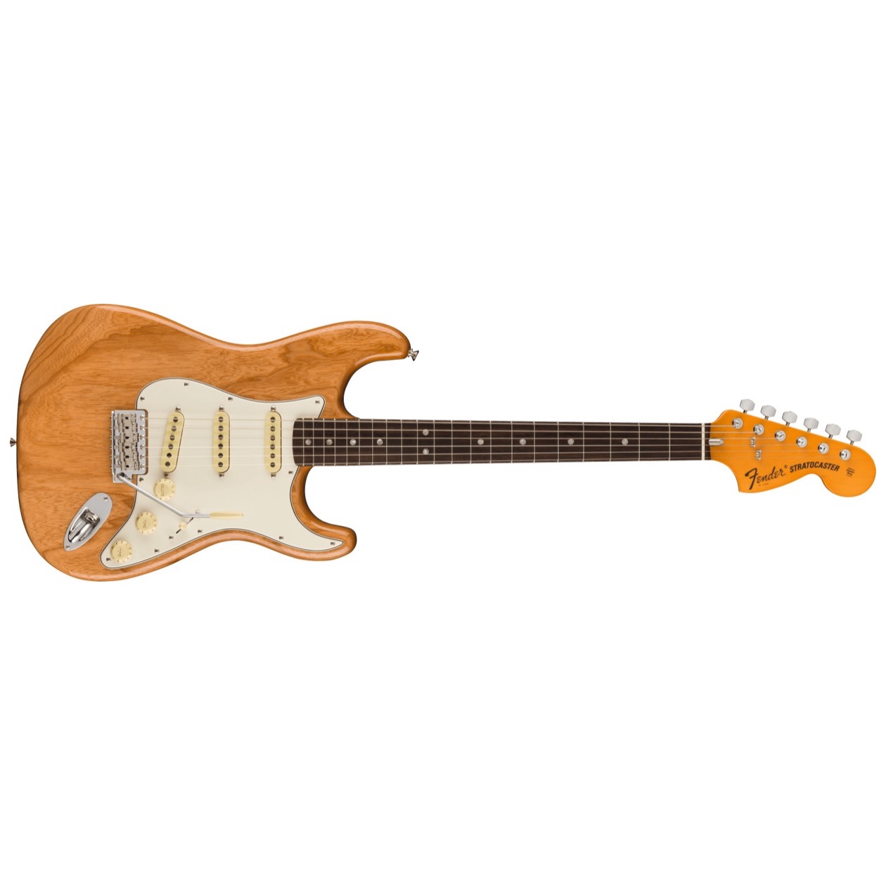Fender American Vintage II 1973 Stratocaster, Rosewood Fingerboard, Aged Natural Inclusief Luxe Case Vintage-Style Black (Orange Interior)