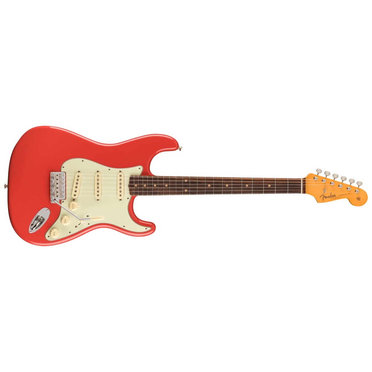 Fender American Vintage II 1961 Stratocaster, Rosewood Fingerboard, Fiesta Red Inclusief Luxe Case Vintage-Style Brown (Orange Interior)