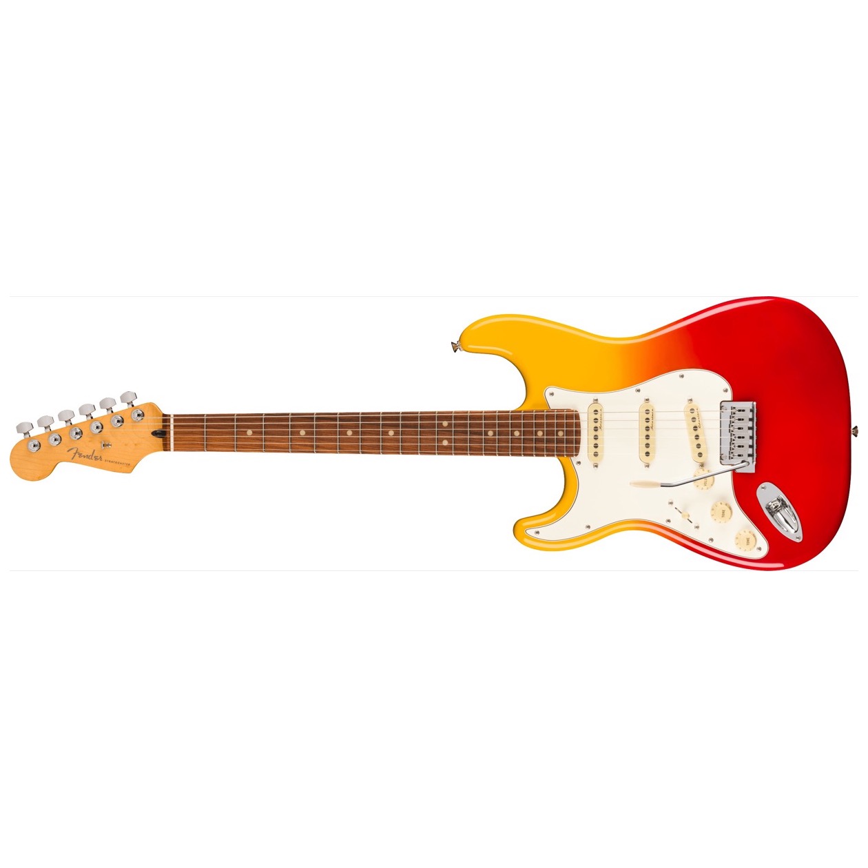 Fender Player Plus Stratocaster, LEFT HAND, Pau Ferro Fingerboard, Tequila Sunrise inclusief Fender Gig Bag SUPERPRIJS !