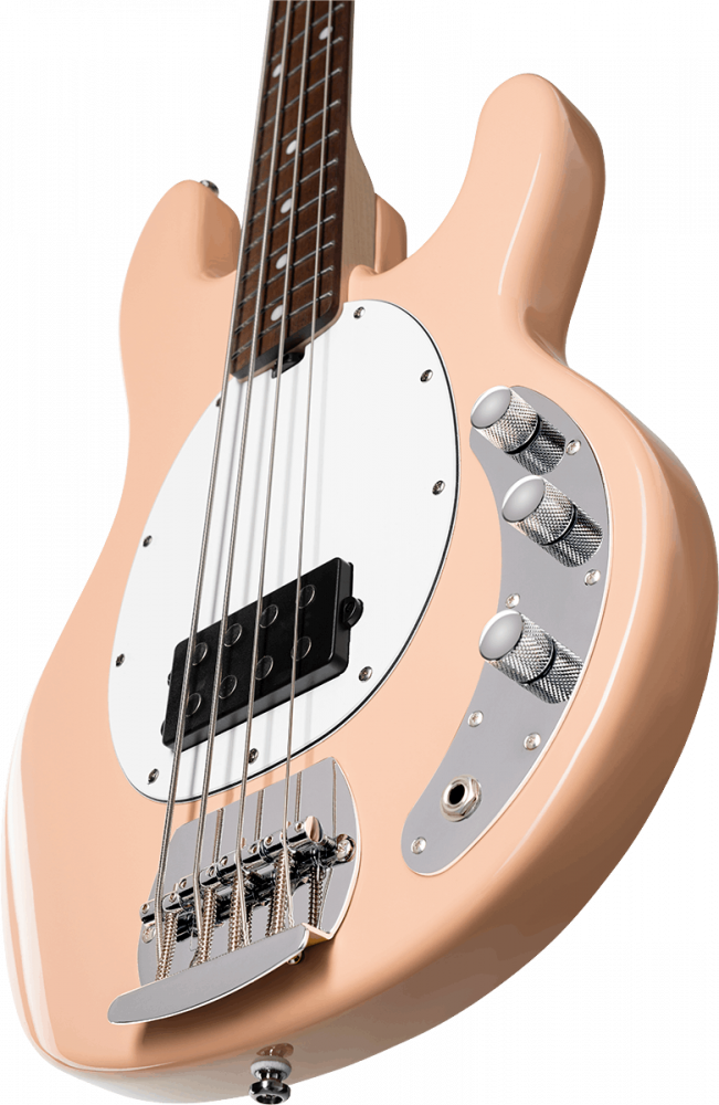 Sterling by Music Man - StingRay Ray 4 Bas Pueblo Pink Basgitaar