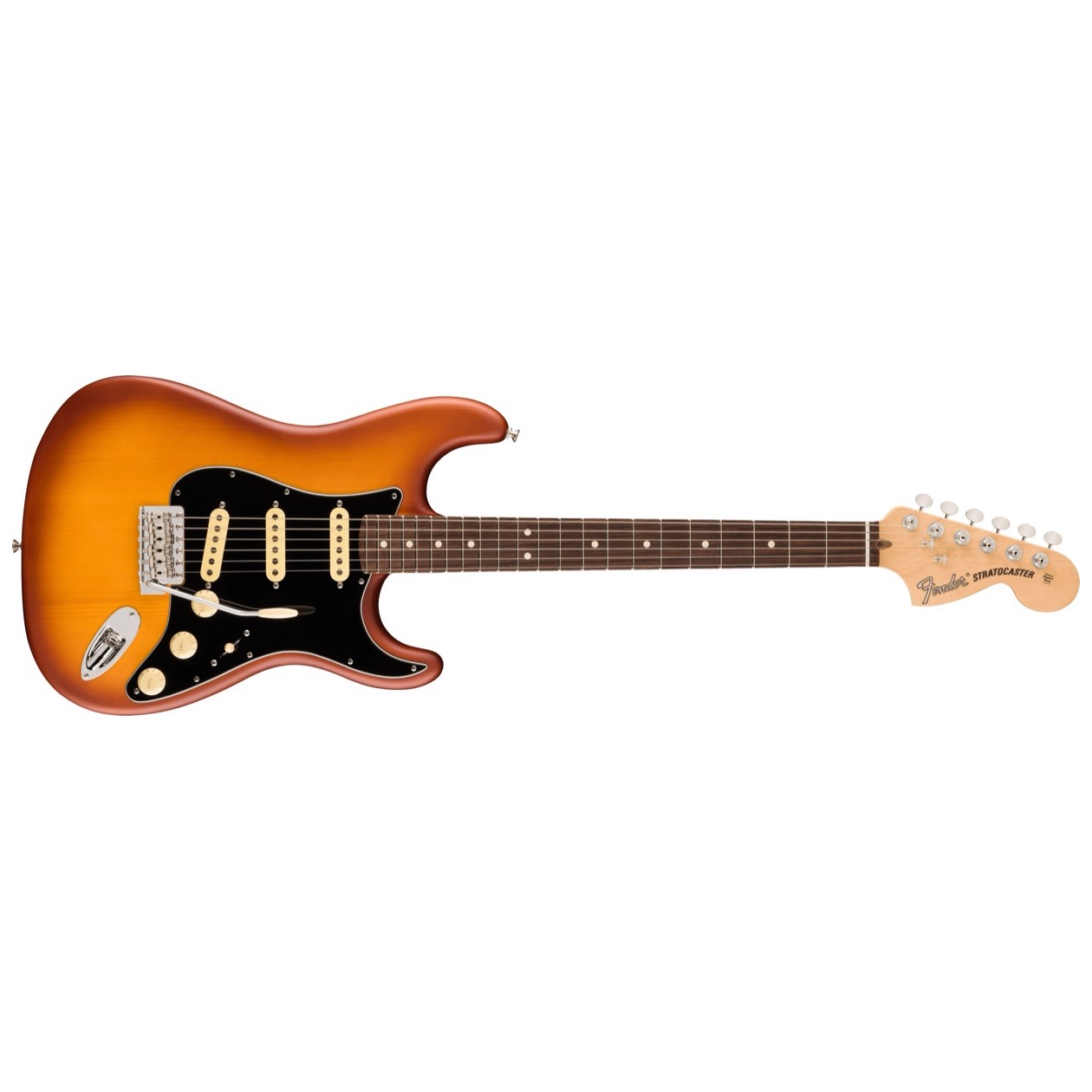 Fender American Performer Spruce Stratocaster, USA Limited Edition, Rosewood Fingerboard, Honey Burst inclusief luxe Fender Gig Bag