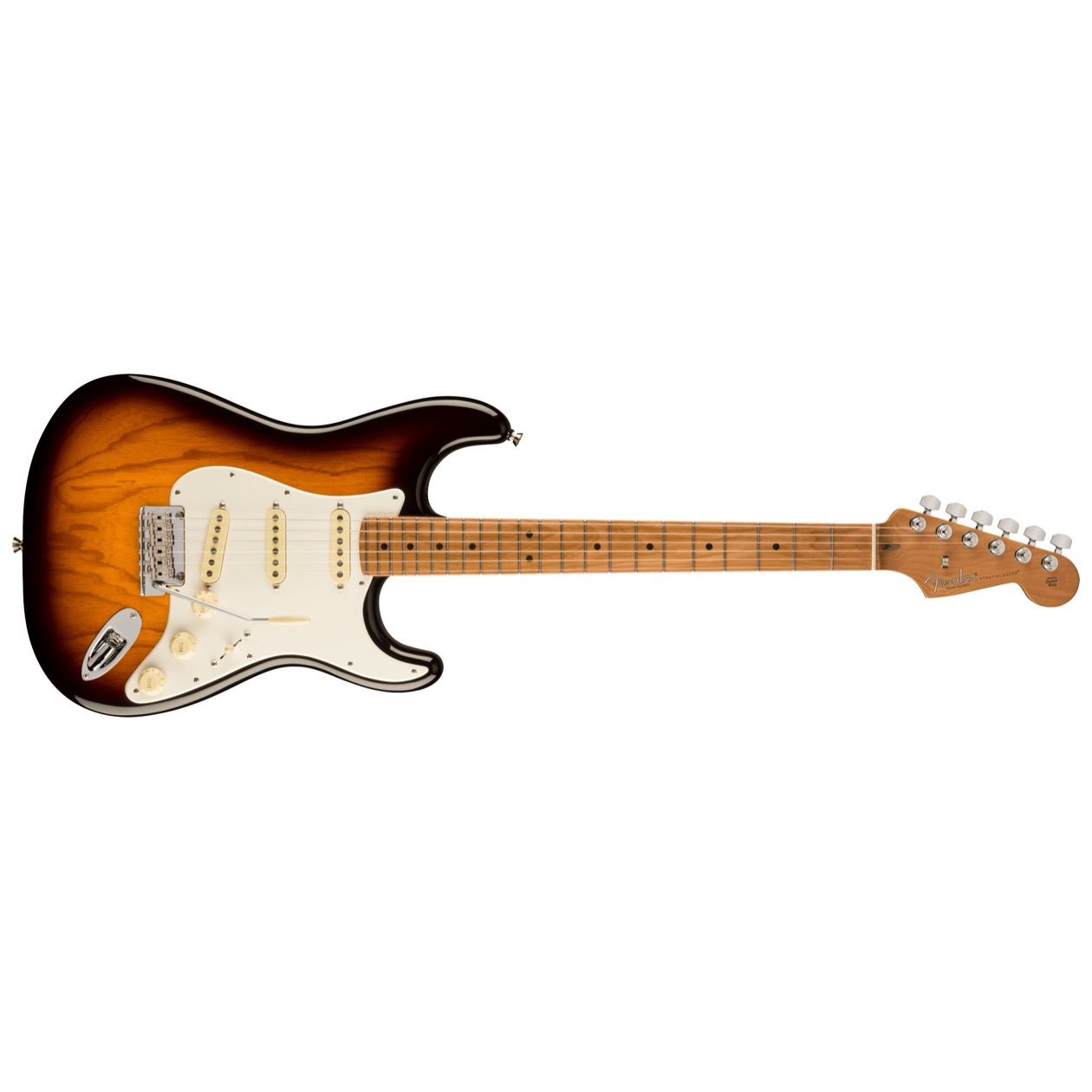 Fender American Professional II Stratocaster, Limited Edition, Roasted Maple Fingerboard, Anniversary 2-Color Sunburst Inclusief Fender Deluxe Molded Case