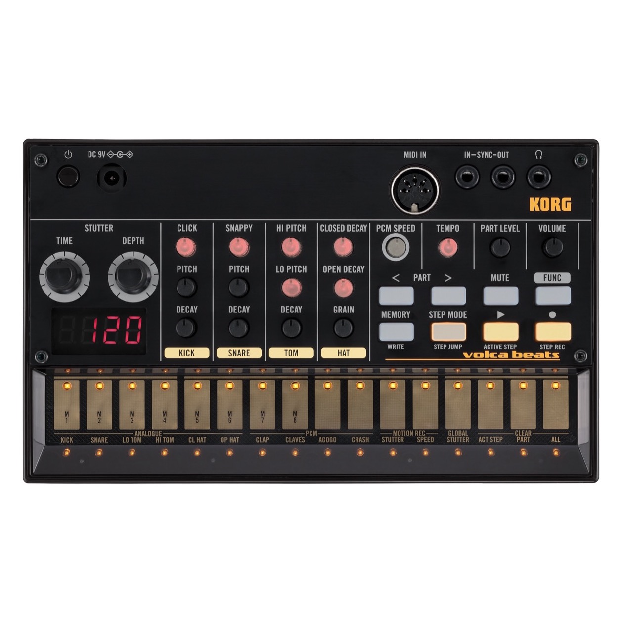 Korg Synthesizer, Analoog, Volca Beats, Drum Computer, Sequencer