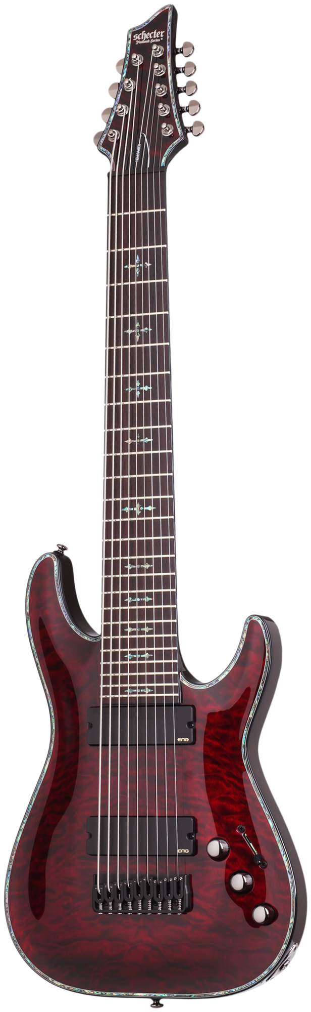 Schecter Hellraiser C- 9, Black Cherry Elektrische Gitaar, TIJDELIJKE AANBIEDING EN DIRECT LEVERBAAR!