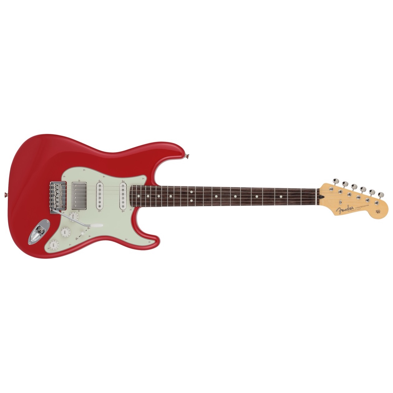 Fender 2024 Collection, Made in Japan Hybrid II Stratocaster HSS, Rosewood Fingerboard, Modena Red Inclusief Fender Gig Bag