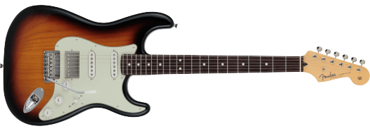 Fender 2024 Collection, Made in Japan Hybrid II Stratocaster HSS, Rosewood Fingerboard, 3-Color Sunburst Inclusief Fender Gig Bag