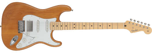 Fender 2024 Collection, Made in Japan Hybrid II Stratocaster HSS, Maple Fingerboard, Vintage Natural Inclusief Fender Gig Bag