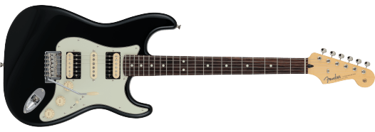 Fender 2024 Collection, Made in Japan Hybrid II Stratocaster HSH, Rosewood Fingerboard, Black Inclusief Fender Gig Bag