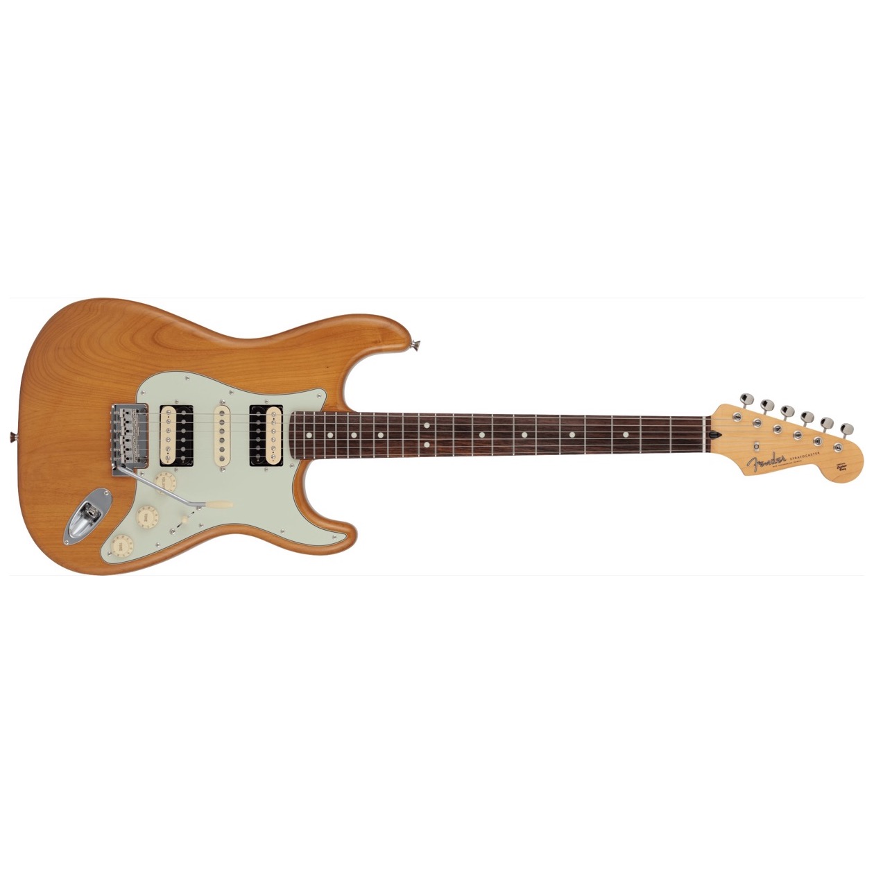 Fender 2024 Collection, Made in Japan Hybrid II Stratocaster HSH, Rosewood Fingerboard, Vintage Natural Inclusief Fender Gig Bag