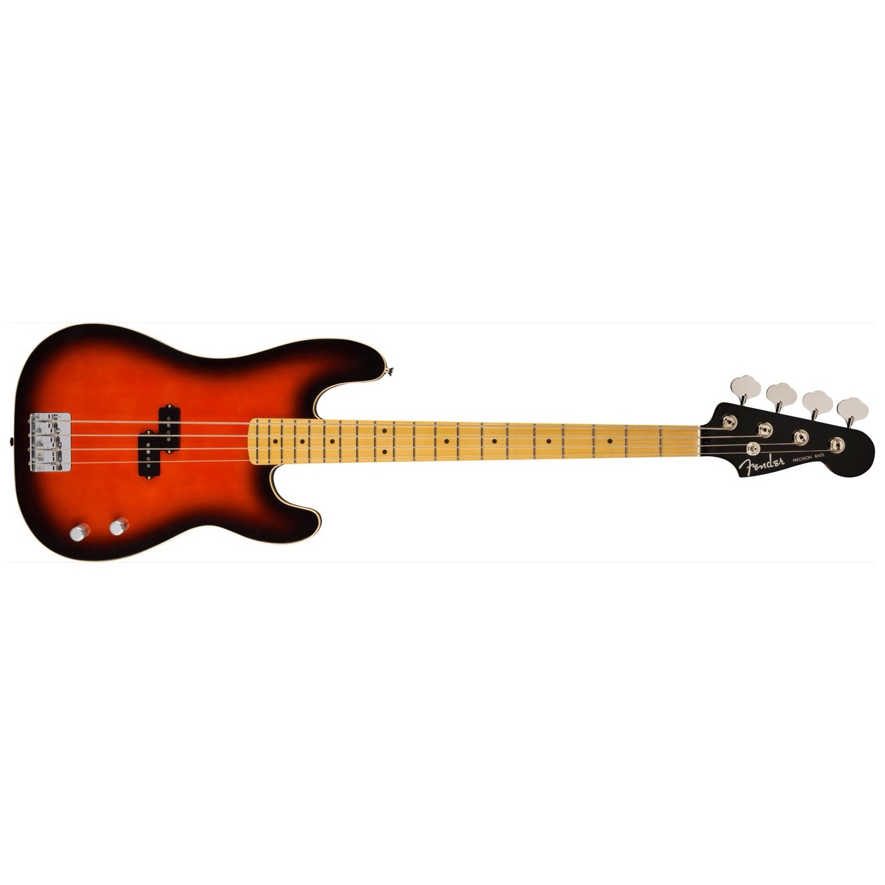 Fender Aerodyne Special Precision Bass, Maple Fingerboard, Hot Rod Burst Inclusief Fender Deluxe Gig Bag