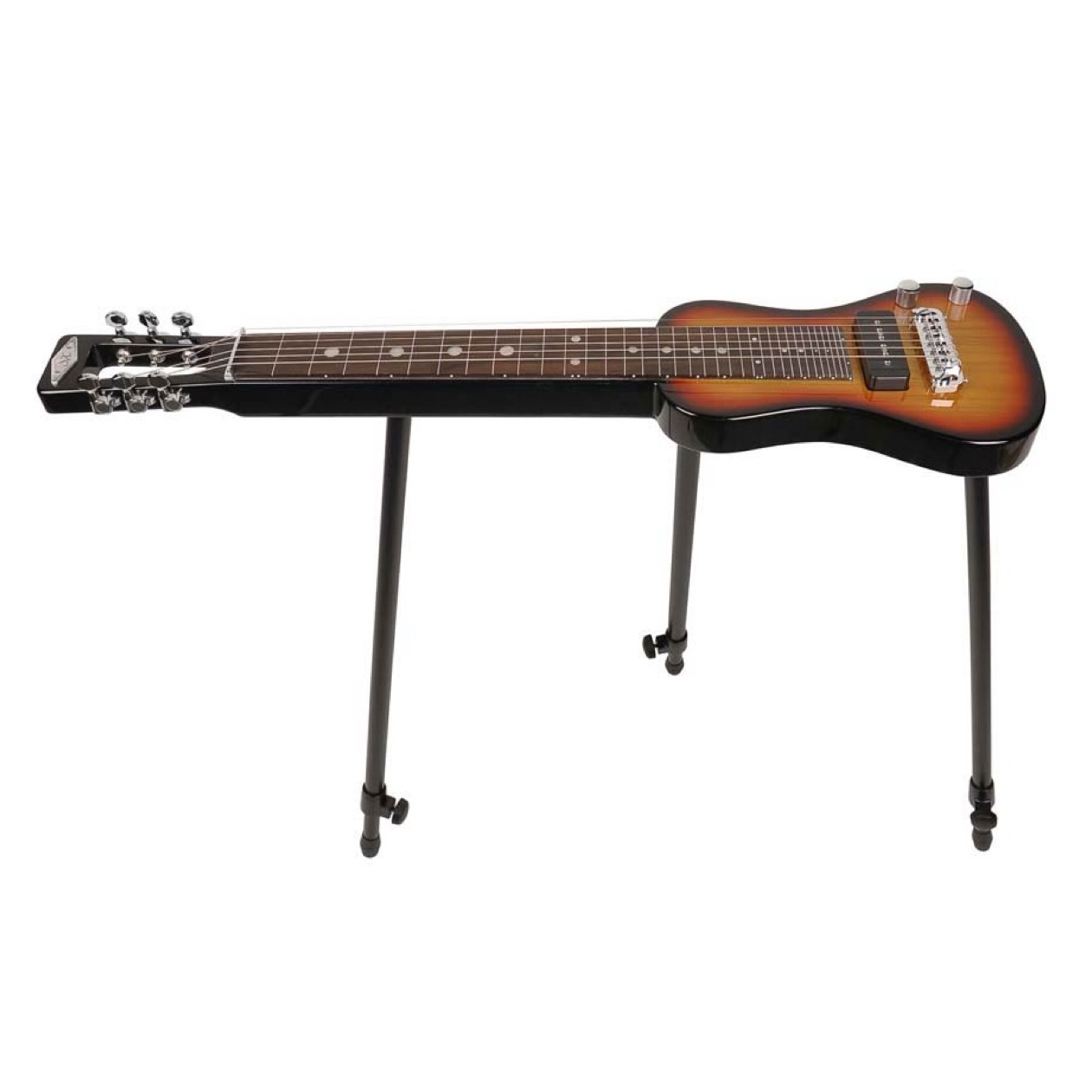 SX LG 2 ASH 3TS / LG2ASH3TS Lap steel gitaar lapsteel gitaar, USA swamp ash, met tas en driepoot standaard, Sunburst