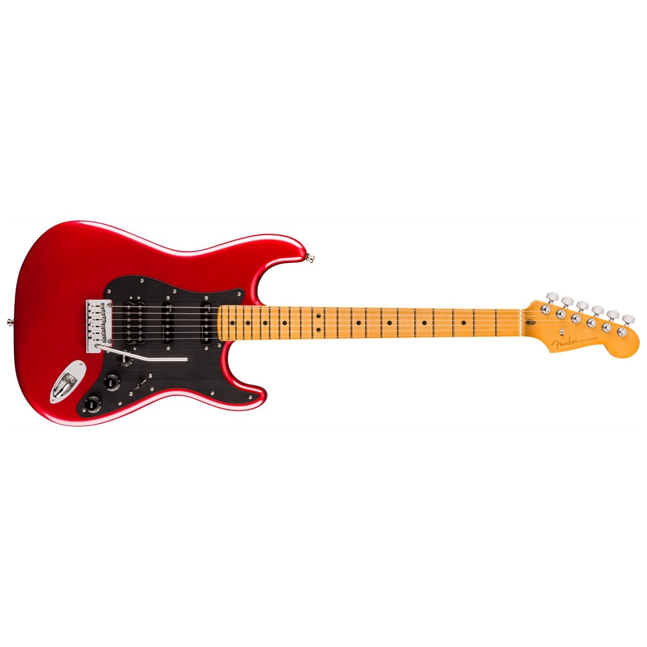 Fender American Ultra II Stratocaster HSS, Maple Fingerboard, Sinister Red inclusief Fender Deluxe Molded Case