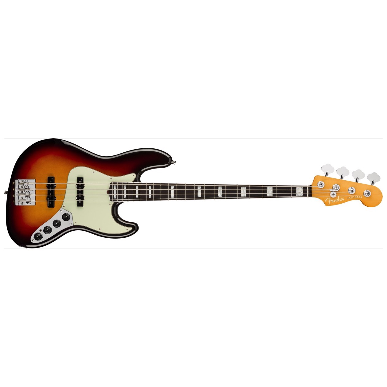 Fender American Ultra Jazz Bass, Rosewood Fingerboard, Ultraburst inclusief Fender Elite Molded Case