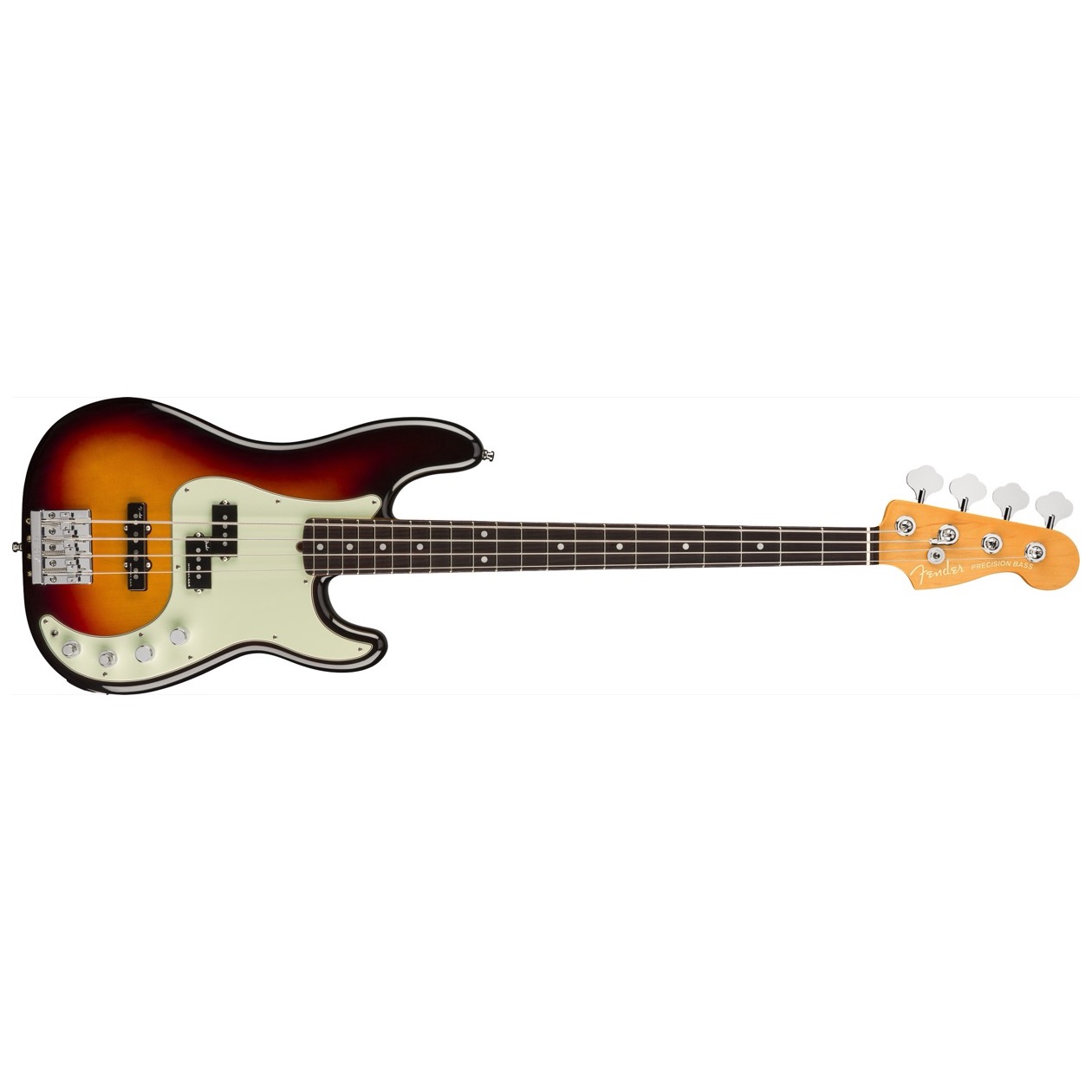 Fender American Ultra Precision Bass, Rosewood Fingerboard, Ultraburst inclusief Fender Elite Molded Case