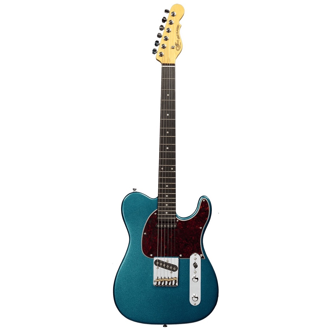 G&L Tribute ASAT Classic Telecaster Emerald Blue, Esdoorn Elektrische Gitaar