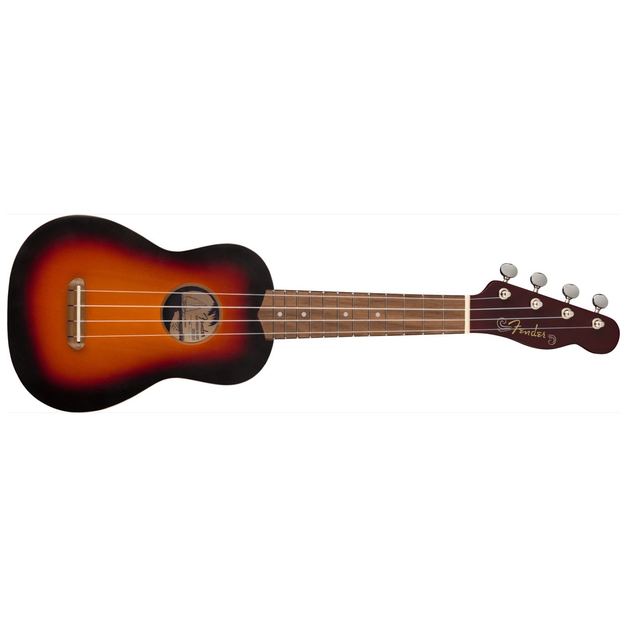 Fender Venice Soprano Ukelele, Walnut Fingerboard, 2-Color Sunburst