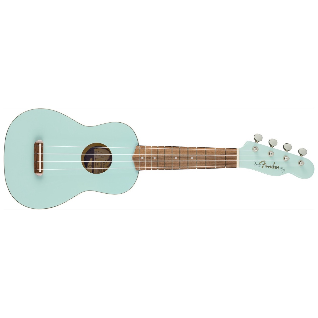 Fender Venice Soprano Ukelele, Walnut Fingerboard, Daphne Blue