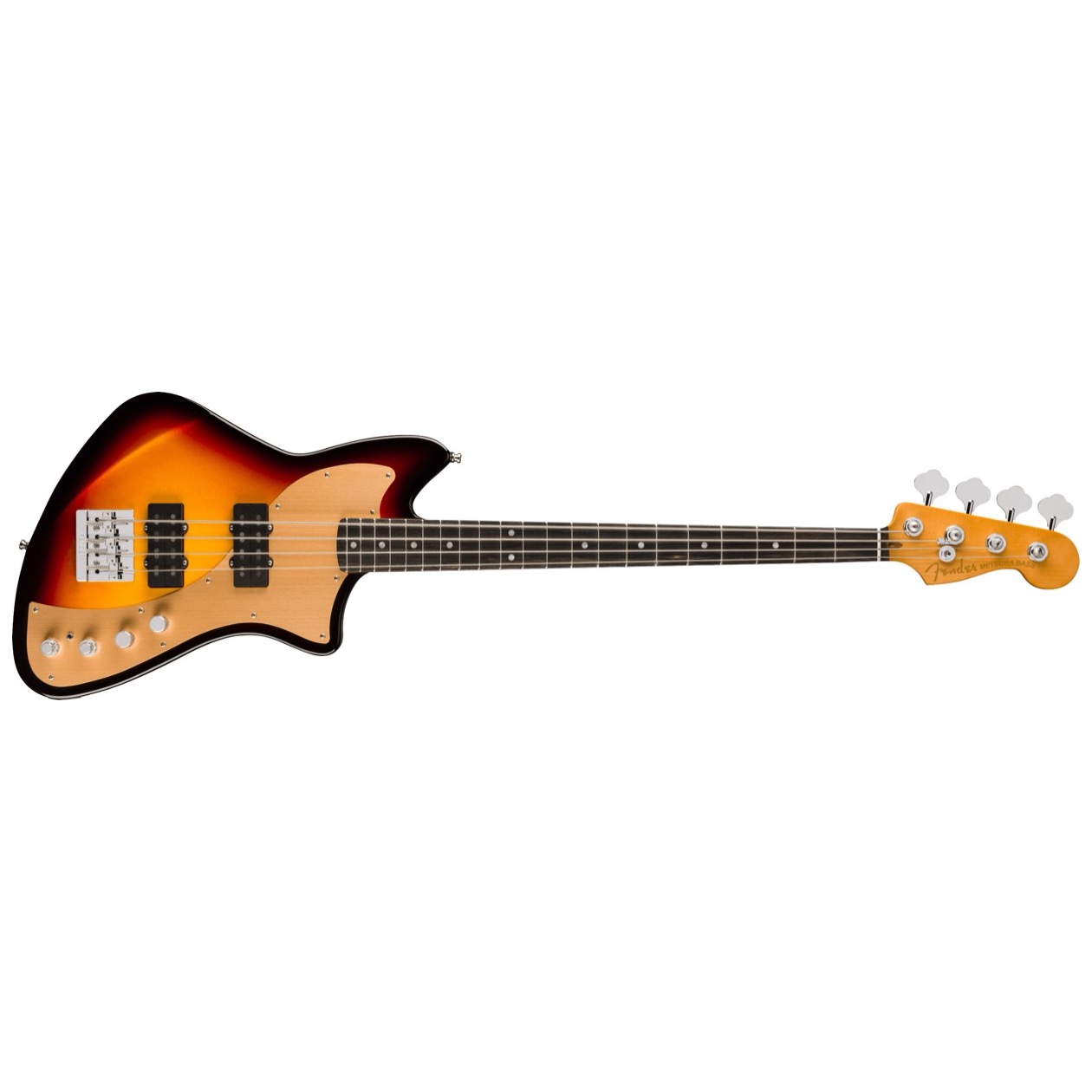 Fender American Ultra II Meteora Bass, Ebony Fingerboard, Ultraburst inclusief Fender Deluxe Molded Case