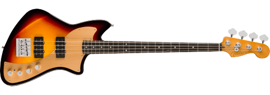 Fender American Ultra II Meteora Bass, Ebony Fingerboard, Ultraburst inclusief Fender Deluxe Molded Case