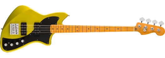 Fender American Ultra II Meteora Bass, Maple Fingerboard, Solar Flare inclusief Fender Deluxe Molded Case