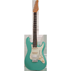 Schecter Signature Nick Johnston Traditional H/S/S Atomic Green Elektrische Gitaar, IN VOORRAAD SUPERPRIJS!