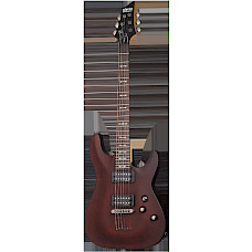 Schecter Omen 6 Walnut Satin (WSN) Elektrische Gitaar IN VOORRAAD SUPERPRIJS!