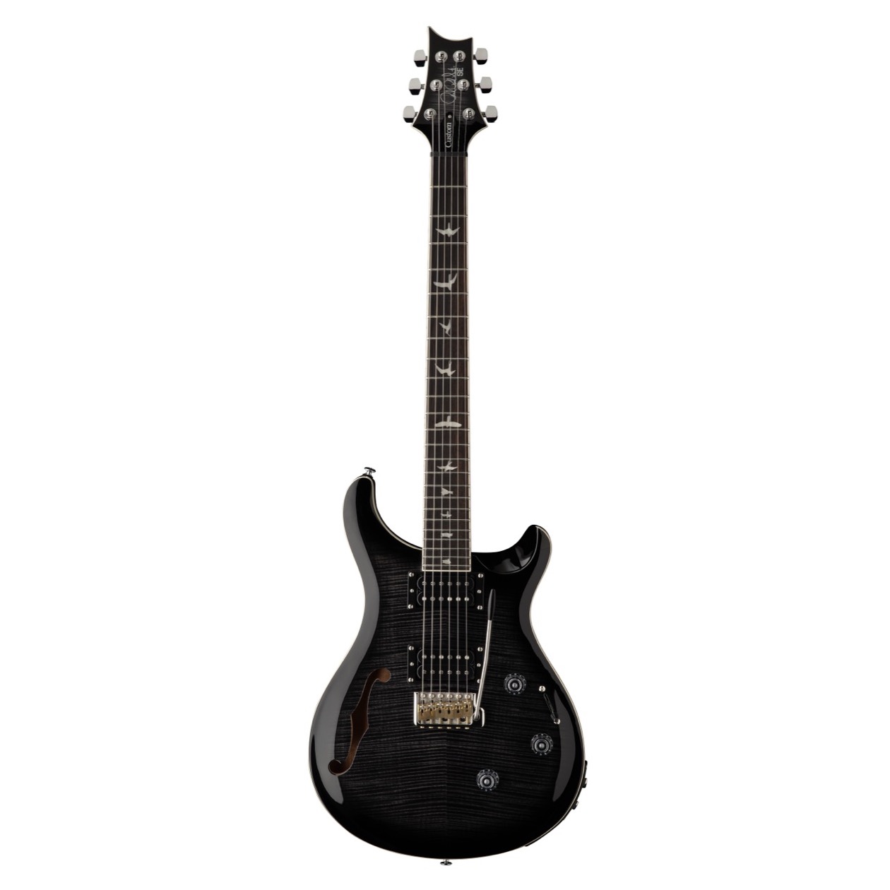 PRS SE Custom 24 Semi-Hollow Piezo Charcoal inclusief PRS Gig Bag NIEUW 2025 MODEL