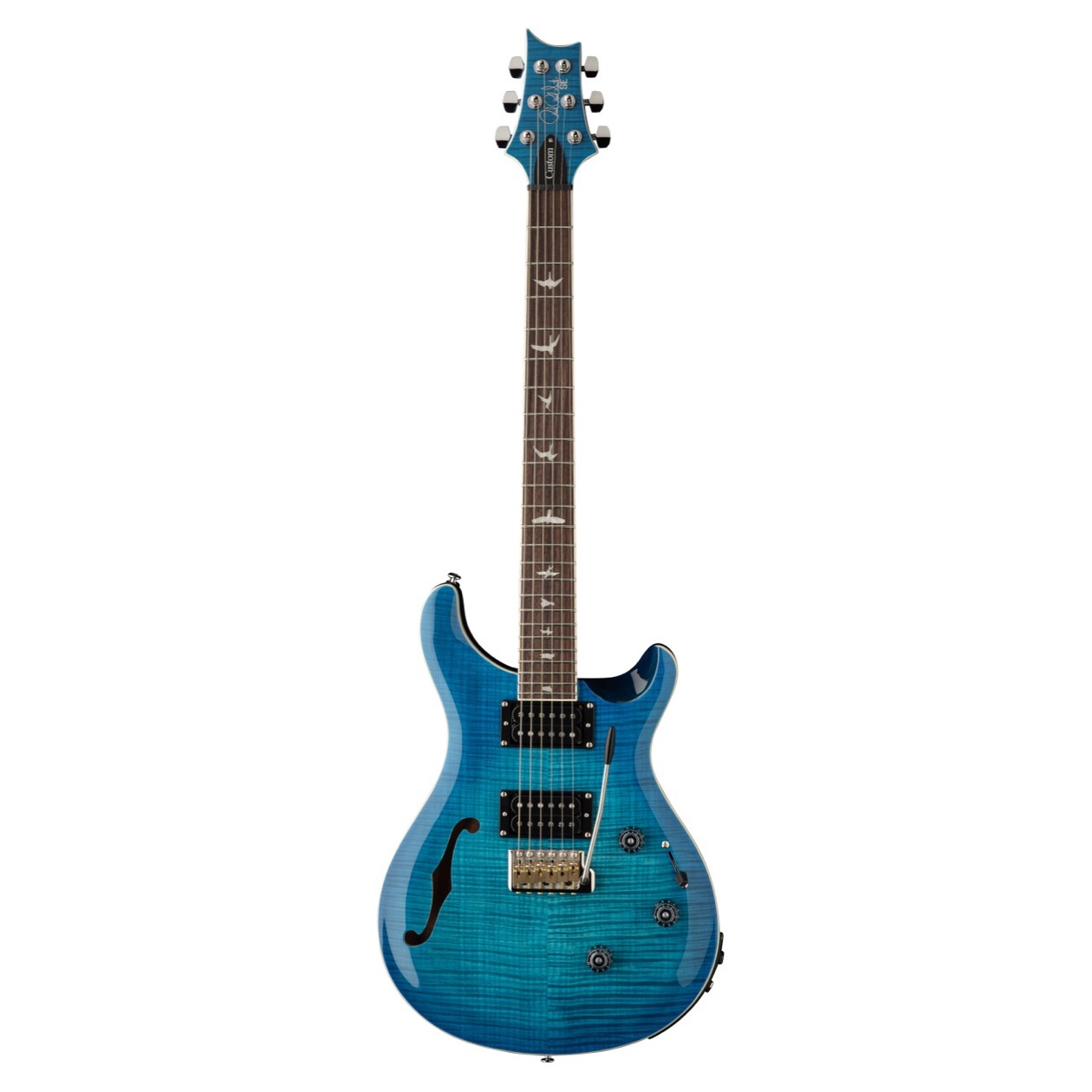 PRS SE Custom 24 Semi-Hollow Piezo Lake Blue inclusief PRS Gig Bag NIEUW 2025 MODEL