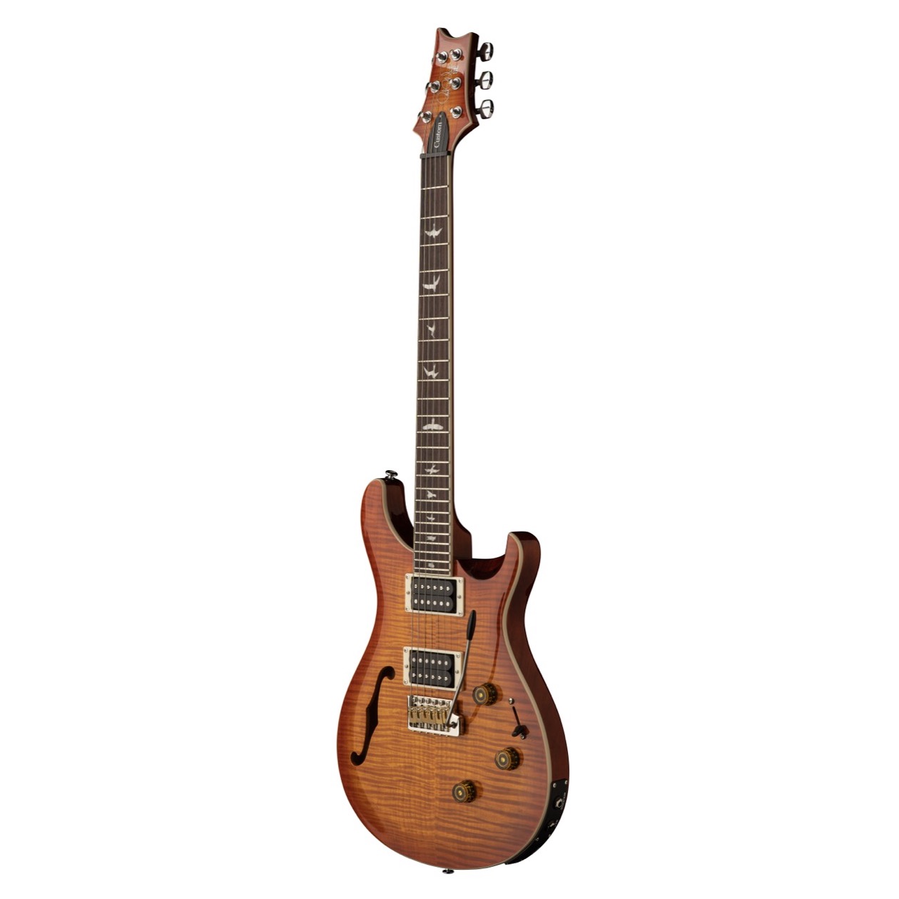 PRS SE Custom 24 Semi-Hollow Piezo Vintage Sunburst inclusief PRS