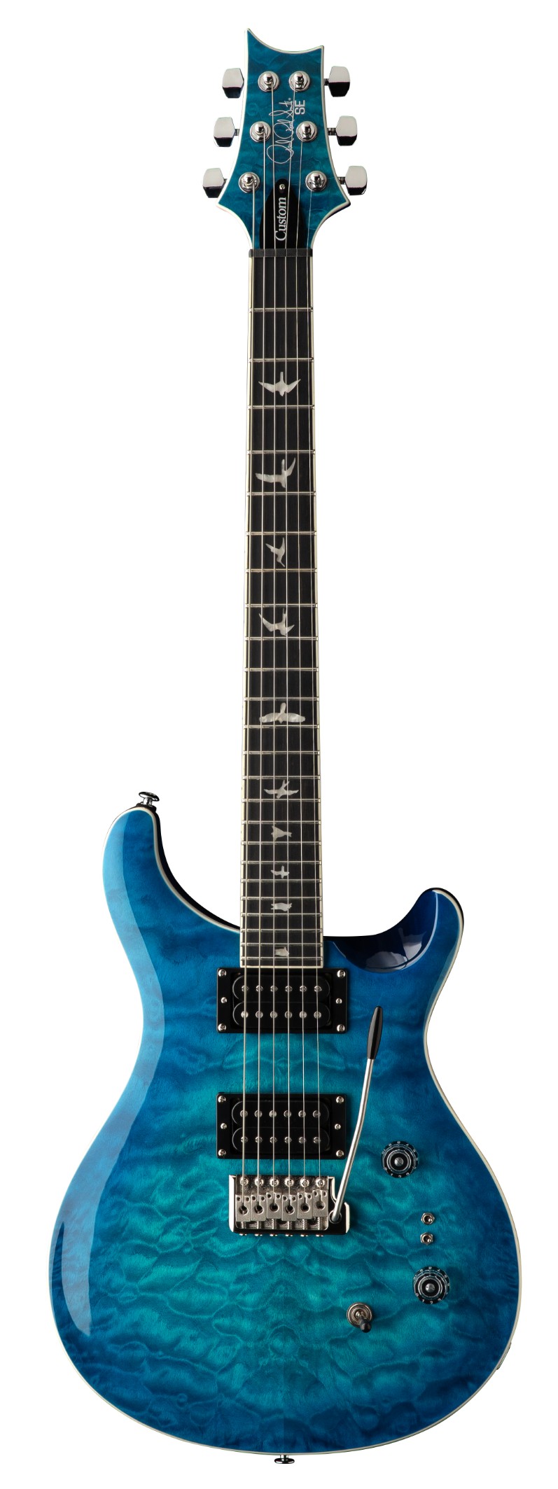 PRS SE Custom 24-08 Quilt Lake Blue Elektrische Gitaar inclusief Gig Bag NIEUW 2025 MODEL