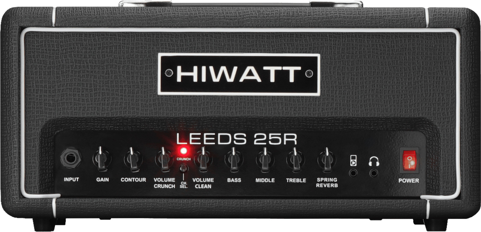 Hiwatt Leeds 25RH Head - 25W Practice Head with Reverb, NU DIRECT LEVERBAAR