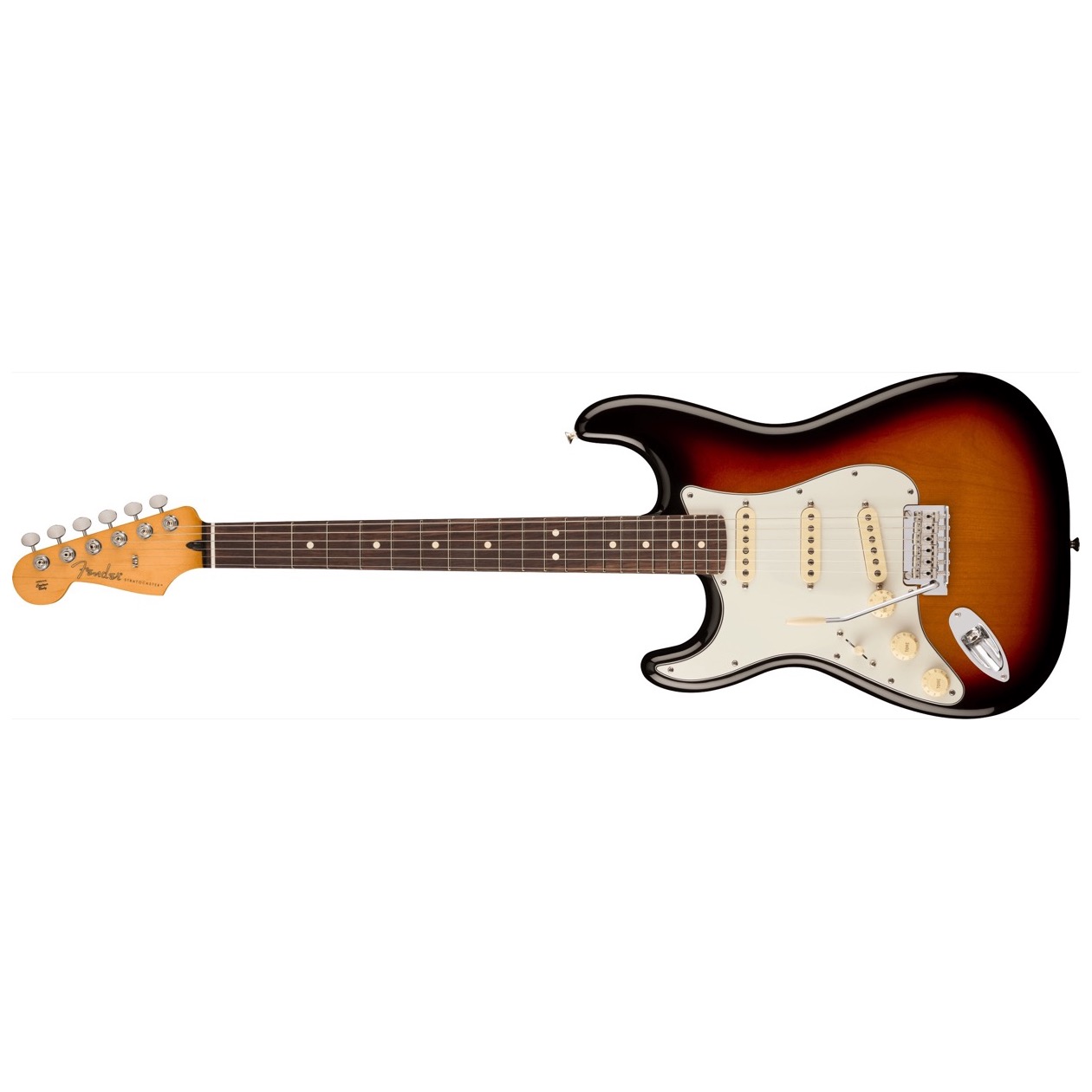 Fender Player II Stratocaster Left-Hand, Rosewood Fingerboard, 3-Color Sunburst, Elektrische Gitaar LINKSHANDIG