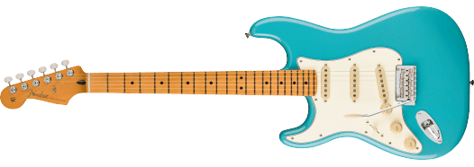 Fender Player II Stratocaster Left-Hand, Maple Fingerboard, Aquatone Blue, Elektrische Gitaar LINKSHANDIG