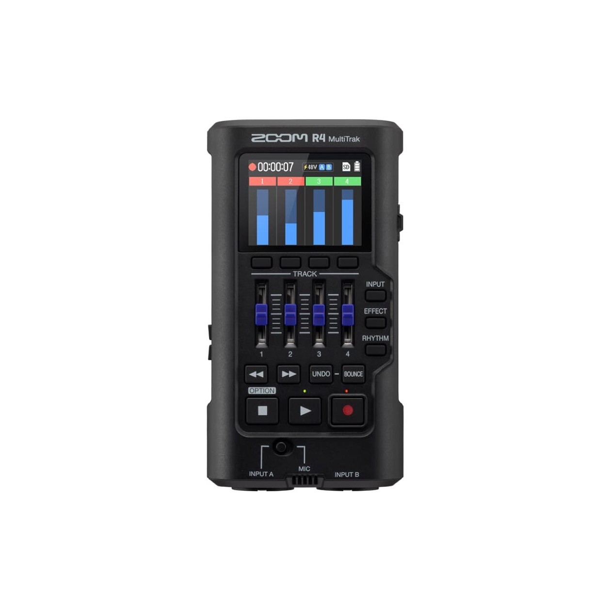 Zoom R 4 / R4 MultiTrak Handheld 4-Track Recorder with 32-Bit Float Audio