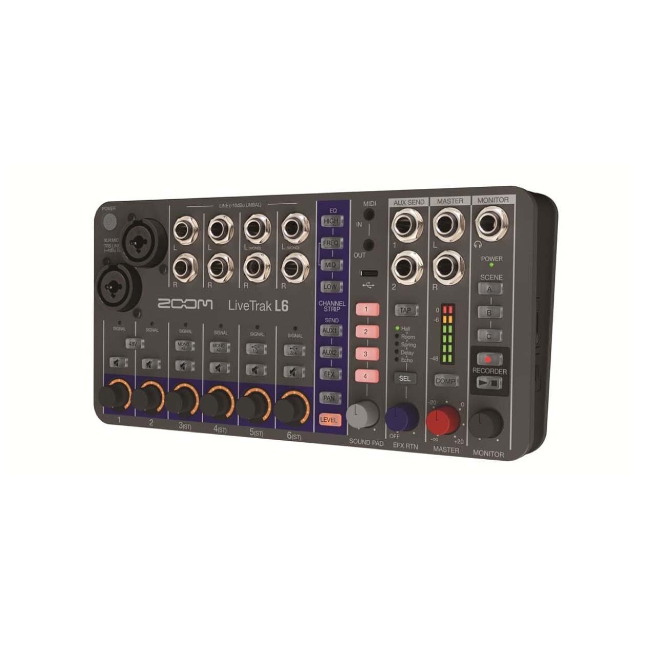 Zoom LiveTrak L 6 / L6 10-Track Digital Mixer / Recorder