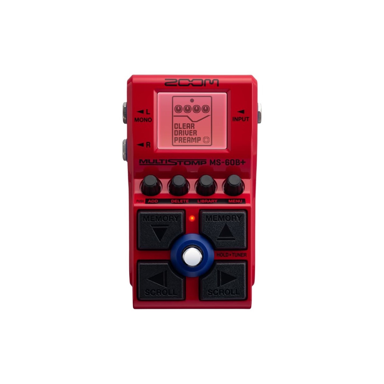 Zoom MS 60 B+ / MS 60B+ MultiStomp Bass Pedal exclusief Adapter