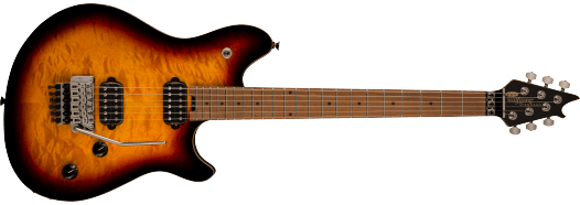 EVH Wolfgang WG Standard QM, Baked Maple Fingerboard, 3-Color Sunburst Model: 5107003500 Elektrische Gitaar