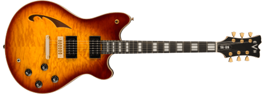 EVH SA 126 Special, QM, Tobacco Sunburst Inclusief Ivory Case Elektrische Gitaar