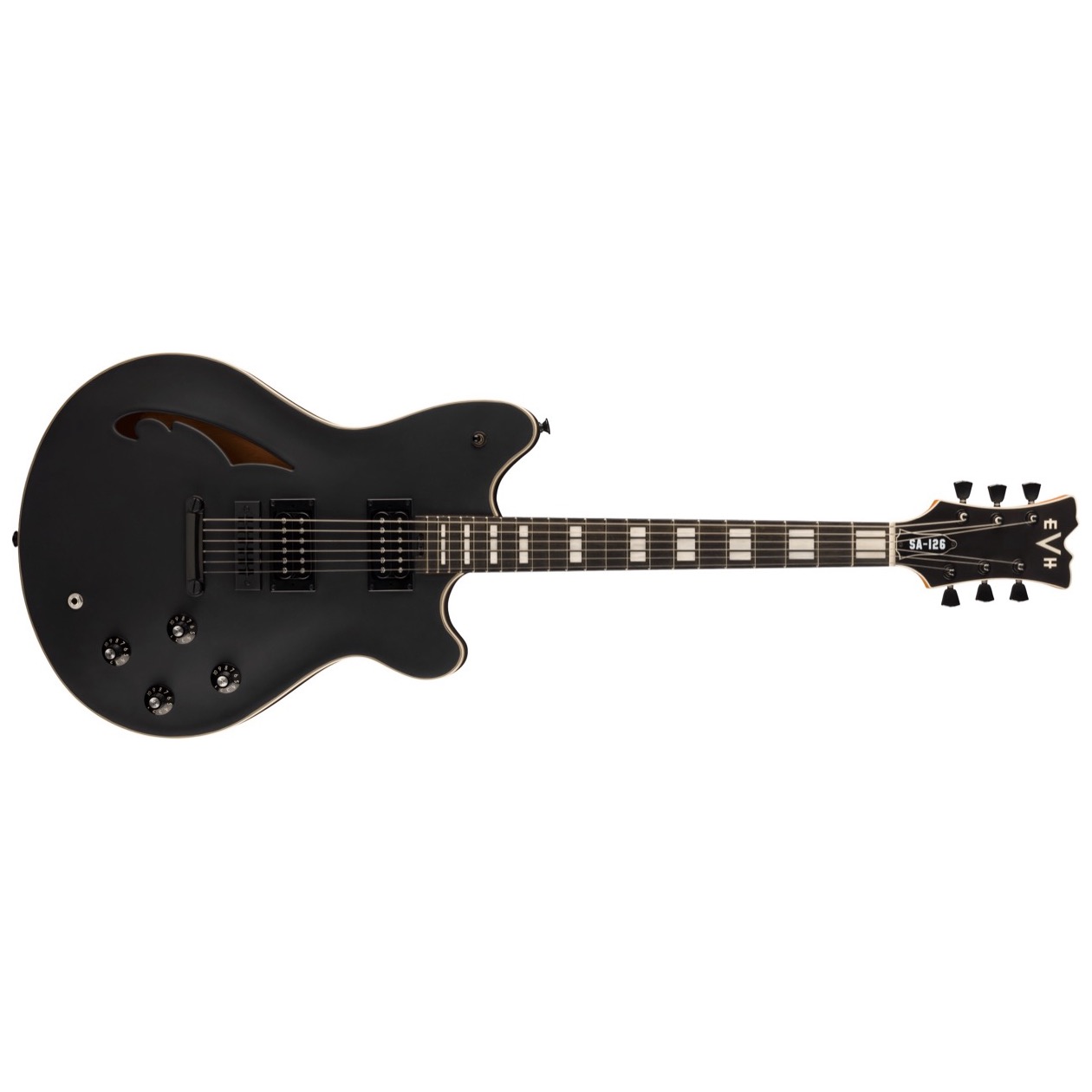 EVH SA 126 / SA126 Special, Stealth Black Model: 5107726868 Inclusief Ivory Case Elektrische Gitaar
