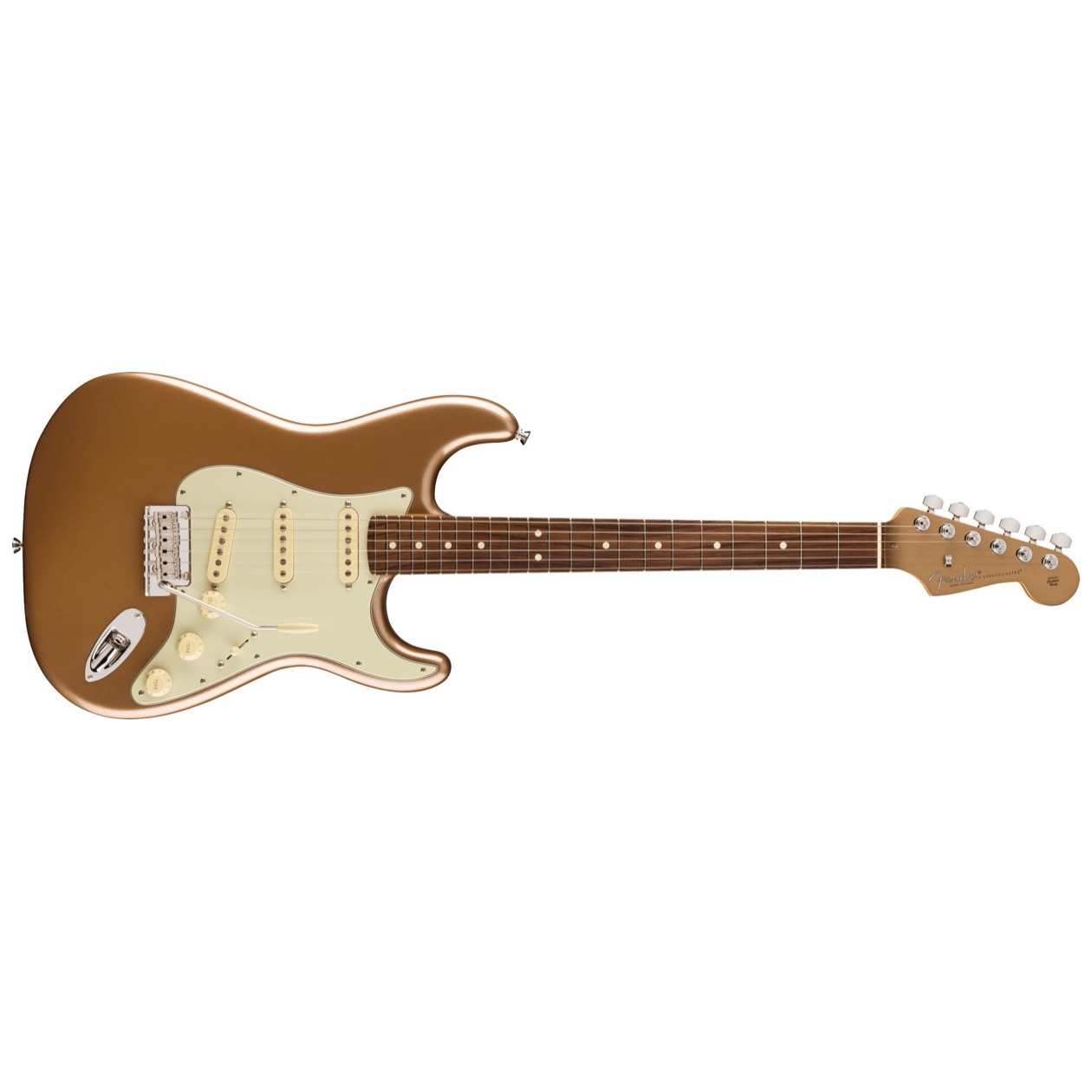 Fender American Professional II Stratocaster, Limited Edition, Rosewood Fingerboard, Firemist Gold Metallic Model 0173900753 Inclusief Fender Deluxe Molded Case