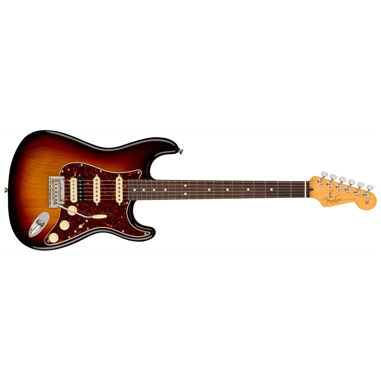 Fender American Professional II Stratocaster HSS, Rosewood Fingerboard, 3-Color Sunburst Model 0113910700 Inclusief Fender Deluxe Molded Case