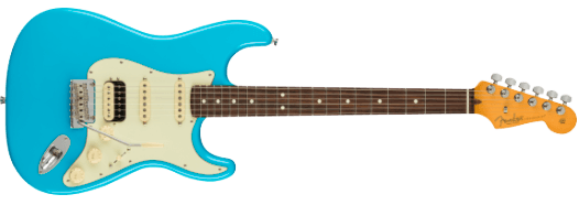 Fender American Professional II Stratocaster HSS, Rosewood Fingerboard, Miami Blue Model 0113910719 Inclusief Fender Deluxe Molded Case