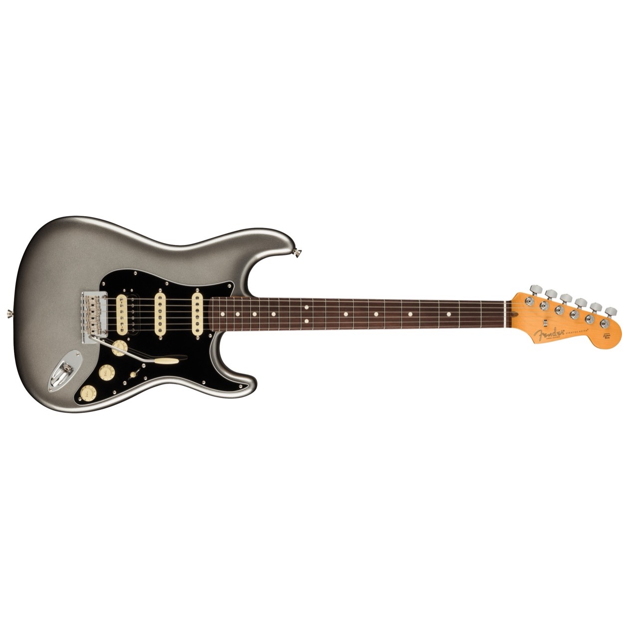 Fender American Professional II Stratocaster HSS, Rosewood Fingerboard, Mercury Model 0113910755 Inclusief Fender Deluxe Molded Case