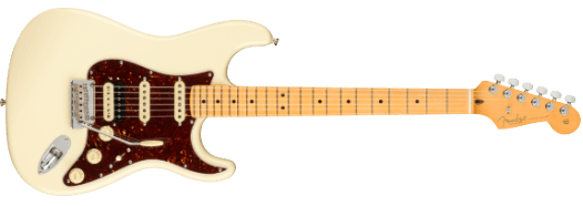 Fender American Professional II Stratocaster HSS, Maple Fingerboard, Olympic White Model 0113912705 Inclusief Fender Deluxe Molded Case