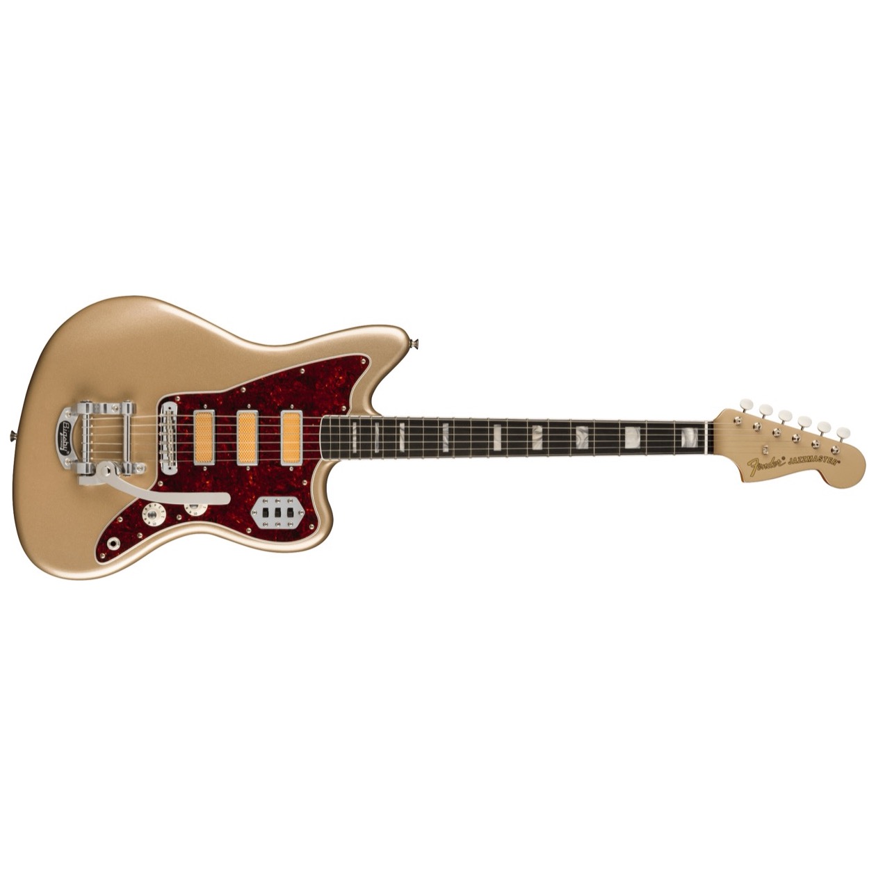 Fender Gold Foil Jazzmaster, Ebony Fingerboard, Shoreline Gold Model 0140701344 Inclusief Fender Deluxe Gig Bag